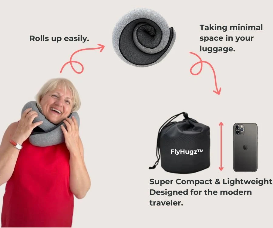 Your Ultimate Travel Companion  FlyHugz® Travel Pillow